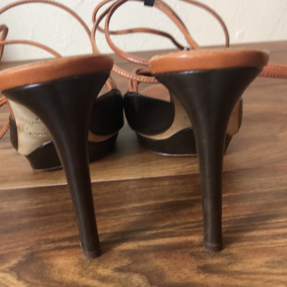 Vintage Sergio Rossi Italian Made strappy leather sandals. Size 6 - Picture 7 of 10